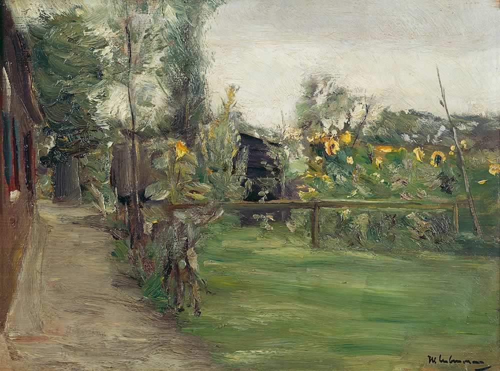 Max Liebermann Garten mit bluehenden Sonnenblumen 1895 1000 - MAX LIEBERMANN | Ein europäischer Künstler